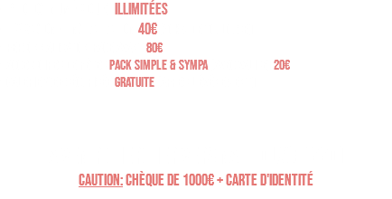 - PHOTOS NUMÉRIQUES ILLIMITÉES - LIVRAISON + INSTALLATION 40€ (30km de Toulouse) - PERSONNALISATION FACE AVANT 80€ - Accessoires de fêtes PACK SIMPLE & SYMPA (avec valise) 20€ - GALERIE web sécurisée GRATUITE (APRES L’ÉVÉNEMENT) ... A VENIR CHERCHER vers NAILLOUX(31550) CAUTION: Chèque de 1000€ + carte d'identité